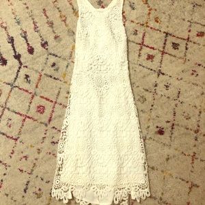 Hollister White Floral Dress
